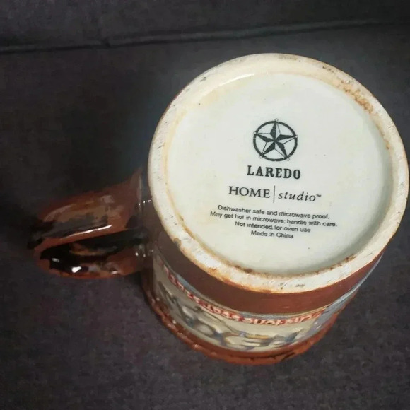 Home Studio Laredo "Texas" Coffee Mugs Set of 2 - Picture 6 of 7